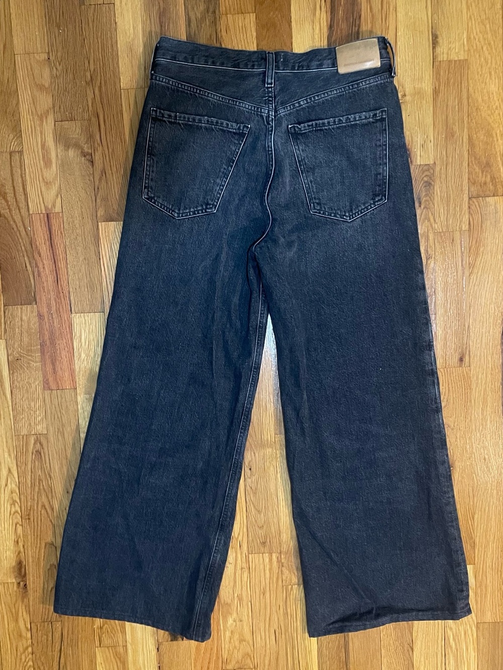 Citizens of Humanity Paloma Baggy Wide Leg Jeans Beverly Brook Black 28 - Picture 4 of 8